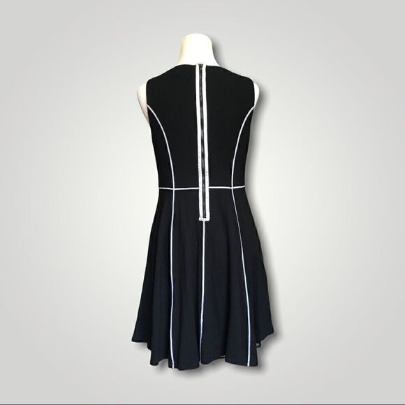 Catherine Malandrino Dress Black and White Flare - Picture 4 of 11